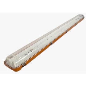 Resim 2x36w Exproof Armatür Led Floresan Uyumlu Sarı 