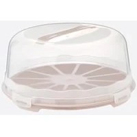 Resim Storemax Kek Taşıma Kabı, Bpa Içermeyen Plastik, Saplı ve Kilitli Kek Fanusu, Taşınabilir ve Güvenli Saklama Çözümü (Yuvarlak) 