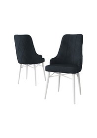 Resim Canisa Concept Neta Serisi, 1.sınıf Babyface Kumaş Antrasit Sandalye, Beyaz Gürgen Ayak Sandalye Antrasit Ayakları Beyaz 
