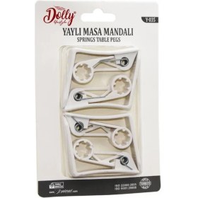 Resim Go İthalat 4 Parça Plastik - Yaylı Masa Örtüsü Mandalı Kıskacı (5440) 