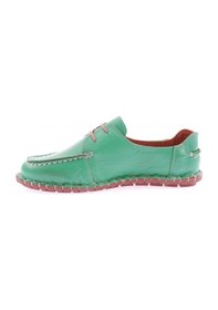 Resim Dgn 601-23y Kadin Dikiş Detayli Önden Bağcikli Loafer Ayakkabi 601-2109-R12563 Çimen Yeşili 