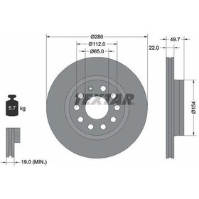 Resim Fren Diski Ön 280mm Golf 5-golf 6-jetta-a3-leon 2004-2013 Takım F 
