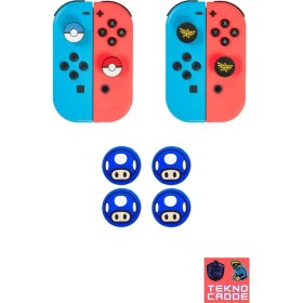 Resim Beboncool Nintendo Switch/switch Oled/switch Lite Analog Koruyucu Silikon Pad 