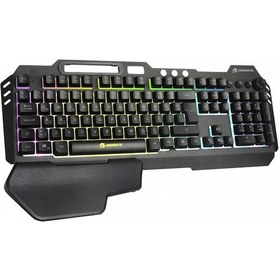 Resim GameBooster G25K Shock Türkçe RGB Membrane Gaming Klavye 