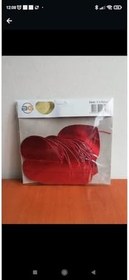 Resim AKTEZ-EL Kalp Kırmızı Sarkıt Süs 