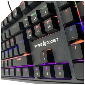 Resim Hyper Rocket Rgb Mekanik Oyuncu Klavye 