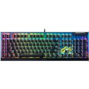 Resim Razer BlackWidow V4 X - Fortnite Edition RGB'li Mekanik Oyun Klavyesi (Sarı Anahtarlar, 6 özel makro tuşu, Doubleshot ABS tuş başlıkları) QWERTY US Düzeni | Fortnite 