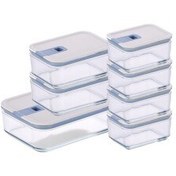 Resim Neoflam Perfect Seal Cam Saklama Kabı Seti 7 Parça 