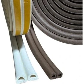 Resim Karokstore Bumy Kendinden Yapışkanlı Kapı ve Pencere Izolasyon Bandı, Beyaz, Epdm, 6.20 Metre, Kauçuk Profil, Iç ve Dış Mekan (Beyaz) 