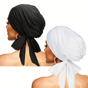 Resim Yeni Şık Müslüman Elastik Başörtüsü, Alt Kapağı, Bandana Korsan Şapka, Moda Saç Koruma Kepi, Günlük Kullanım ve Partiler İçin Uygun, 4 Mevsim Kullanıma Uyumlu 