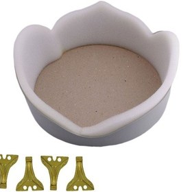 Resim Plastik Havlu Ve Tesbih Kutusu Prenses 26X27X10 Cm Gold N11.2718 