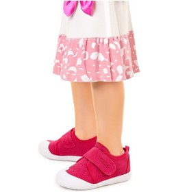 Resim Kiko Kids Daffy Cırtlı Kız Bebek İlk Adım Panduf Ayakkabı Fuşya 