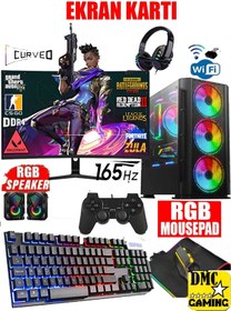 Resim DMC N43 (PUBG,GTA 5) I7 4770,16gb Ram,500gb Hdd,256gb Ssd,rx580 24"165hz Oyuncu Masaüstü Bilgisayar 