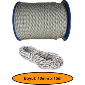 Resim 10 Mm Sentetik Iskota Halat, Dağcı İpi, Outdoor Kamping Piknik Salıncak Halatı, 15 Metre 