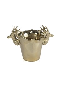 Resim Mikasa Moor Gold Geyik Vazo 38x25x27 Cm Altın 