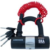 Resim Armor 780Mv 10x10Cm Boy 12Mm Çapında Kelepçeli Çelik U-Bar 
