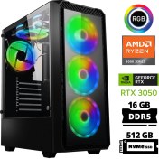 Resim Xaser Delux X7 Ryzen 5 8400F 16GB Ddr5 Ram 512GB M.2 Nvme SSD 6gb RTX3050 Masaüstü Oyuncu Bilgisayarı 