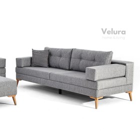 Resim Velura Home & Living Zeri Modüler Koltuk & 3'lü Kanepe - Keten Gri 