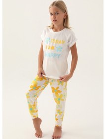 Resim Rolypoly Today Krem Kız Çocuk Pijama Takımı 5274-43023 Krem 