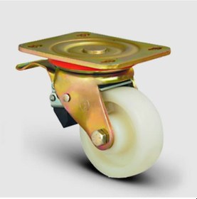 Resim ED01HKZ125F Döner Tablalı Frenli Poliamid Tekerlek Çap:125 