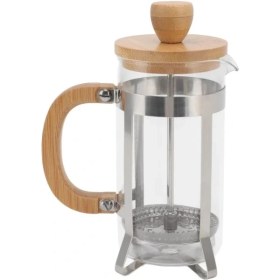 Resim Shoplet Ahşap Detaylı 600 ml Cam French Press 