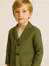 Resim Nanica Kids Erkek Çocuk Müslin Ceket-16010 Haki 