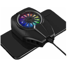 Resim Gld-spt- Telefon Soğutucu Fan Güçlü Motor Radyatör Cep Telefon Soğutma 
