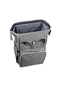 Resim Dooky Gri Melanj Büyük Bebek Bakım Sırt Çantası 44x32x16 Cm Koyu Gri 