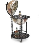 Resim Zoffoli Vulcano Vintage Haritalı Dünya Bar 42CM Çap 
