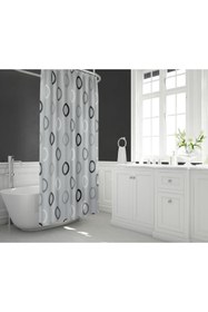 Resim Tropikhome Duş Perdesi Seti, 12 Adet C Halka Hediyeli Banyo Perdesi-banyo Duş Perdeleri-banyo Aksesuarları 