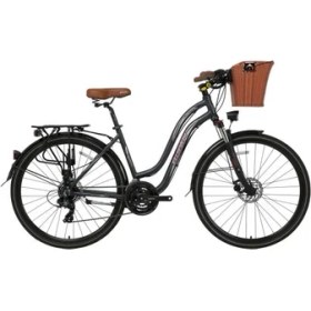 Resim Bisan Ctx 6300 Bayan Şehir Bisikleti 460H Md 28 Jant 21 Vites Gri Pembe 