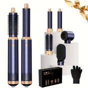 Resim 5 in 1 Hava Stilist Magic Saç Stilist, Ukliss Blow Dryer Fırça İyonik, 800W Otomatik Hava Sarma Saç Stilist Isı Hasarı Olmadan, Hızlı Stil için Çok Yönlü Saç Stil Araçları Otomatik Hava Kıvırıcı Saç için İdeal, Tüm Saç Tipleri için 