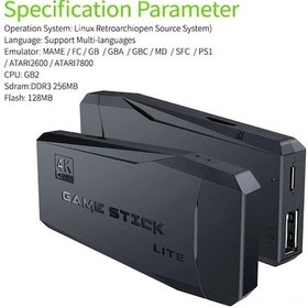 Resim Flybuy Türkçe Kablosuz 2.4ghz Hd Ps1 Ev Tv Mini Retro Oyun Konsolu, 32gb 3500+ Oyun, Çoklu Dil Desteği 