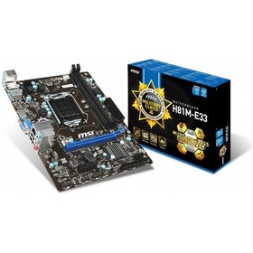 Resim Msi H81M-E33 Intel H81 1600 MHz DDR3 Soket 1150 mATX Anakart 