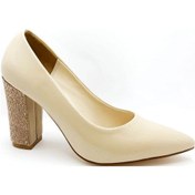 Resim Punto 357026 Pudra Rugan Kadın Günlük Topuklu Ayakkabı 