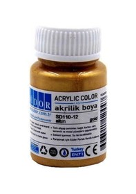 Resim Südor Akrilik Boya 40 Ml Metalik Altın 