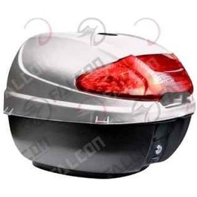 Resim Motosiklet Arka Çanta 35 Lt Sırt Dayamalı Beyaz 