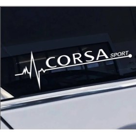 Resim TSC Corsa Nabız Kalp Atışı Sticker 2 Adet Kelebek Cam 