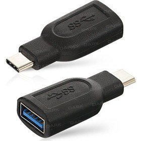 Resim Dark USB3.1 TypeC USB3.0 Type A Dönüştürücü 