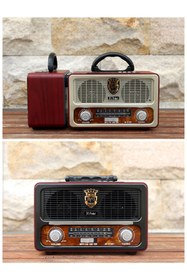 Resim SFL Product Taşınabilir Nostaljik Radyo Bluetooth/fm/usb/sd Retro Radyo M111bt 