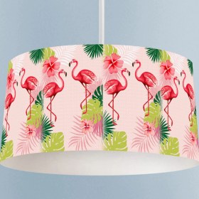 Resim Talia Home Flamingo Desenli Çocuk Odası Sarkıt Avize 