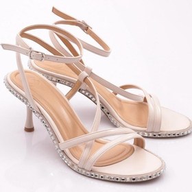 Resim Dgn 2418 Kadin Bilekten Bağlamali Topuklu Abiye Ayakkabi 2418-2219-R0152 