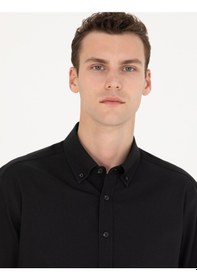 Resim Pierre Cardin Erkek Siyah Desenli Gömlek 50276553-vr046 Siyah 