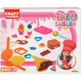 Resim Hype Store Crafy Tatlı Düşler Oyun Hamuru Seti 200 G 22 Parça 