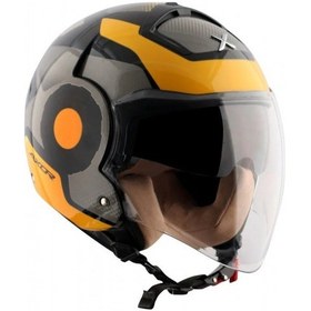 Resim Axor Striker Ultron Açık Kask Siyah-sarı Siyah - Sarı 