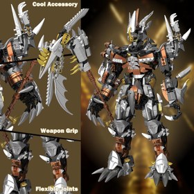 Resim Mecha Robot Yapı Seti, 1620 Parça, Esnek Aksiyon Figürü 