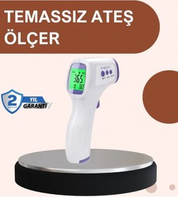 Resim Temassız Dijital Ateş Ölçer Büyük Ekranlı Hızlı Okuma 