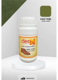 Resim Derby Haki Yeşil Süet & Nubuk Deri Boyası 250 Ml / Süet Nubuk Ayakkabı Boyası 