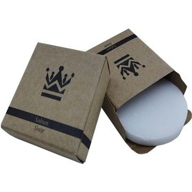 Resim 500 Adet Otel Sabunu Buklet Kraft Kutulu 15 Gr Beyaz Yuvarlak 