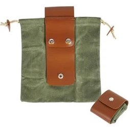 Resim Xinhang Depolama Meyve Toplama Çantası Bushcraft Çantası Tuval Yemiş Kılıfı Açık Yürüyüş Kamp Bel Cep Bahçe Toplama Çantası Önlük Kılıfı (Yurt Dışından) 